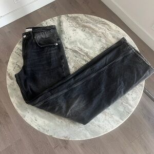 Zara straight leg high rise jeans